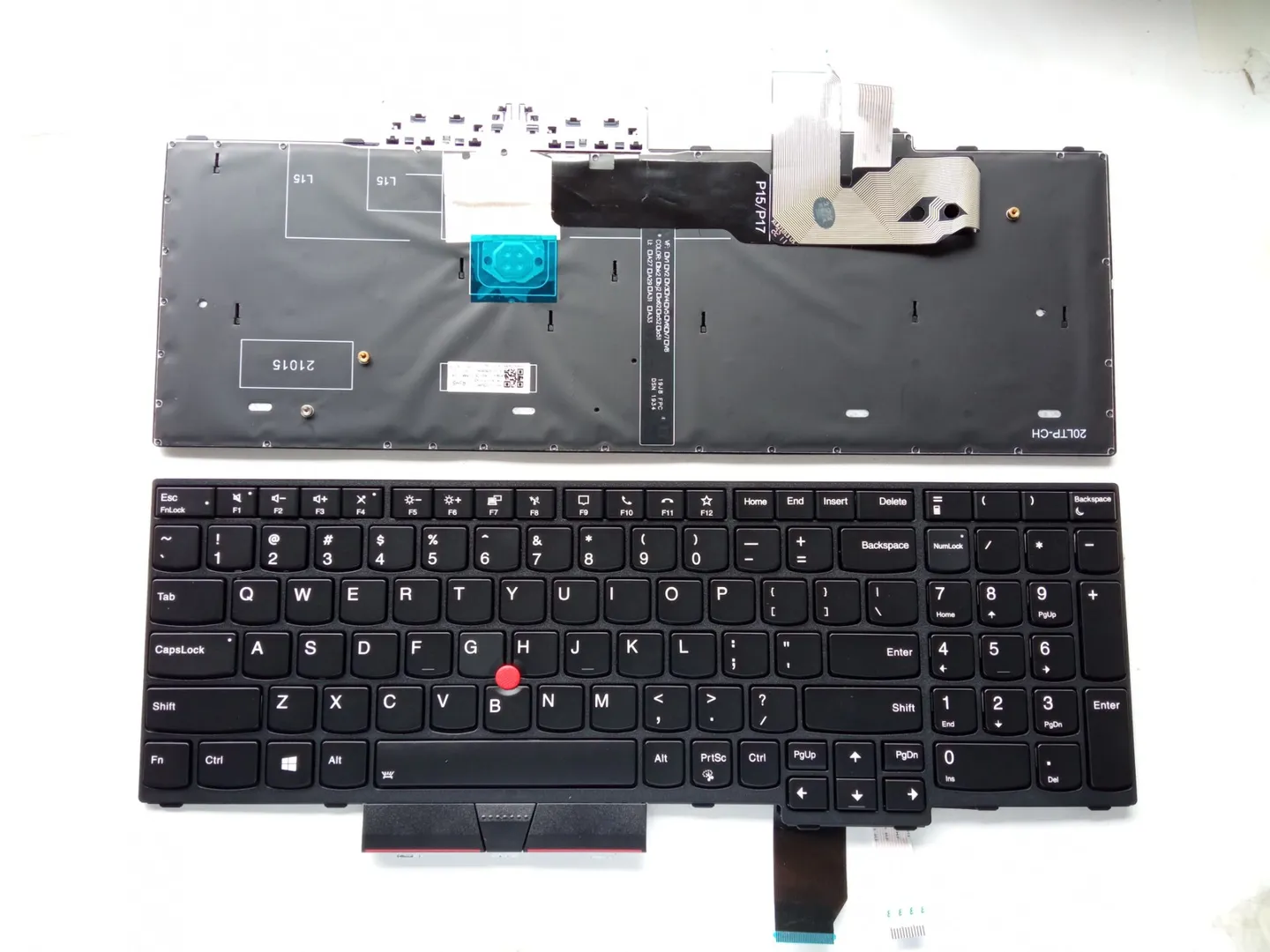 Picture of Laptop US keyboard forNew Replacement Keyboard Laptop For IBM T15G/P15/P17 BLACK FRAME BLACK With Point Backlit (OEM) US US Layout